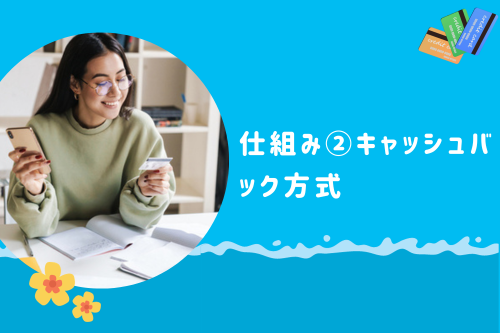 専門業者を利用してクレジットカード現金化をする仕組み②キャッシュバック方式