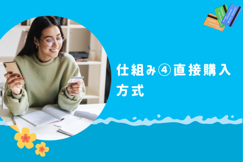 専門業者を利用してクレジットカード現金化をする仕組み④直接購入方式